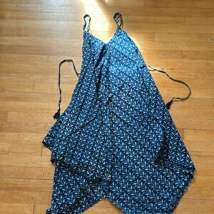 World Market Indigo Print Romper - S/M